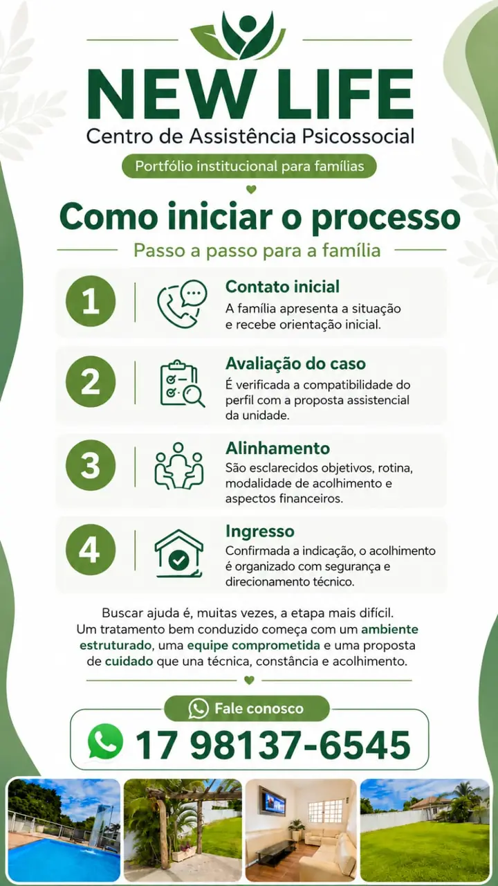 Como iniciar o processo — passo a passo para a família.